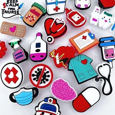 Doctor Nurse Medical Jibbitz Charms For Crocs Clogs Shoes • £2.49