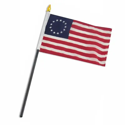 United States Of America  Betsy Ross  13-star USA US 4x6in Stick Flag Mini Desk • $6.44