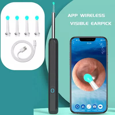 Wireless HD Ear Wax Remover Camera Ear Endoscope Spoon Pick Cleaning Tool Kit UK • £4.98