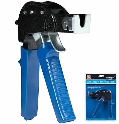 BLUESPOT Plasterboard Tool Gun Hollow Cavity Wall Plug Anchor Fixing 09105   A16 • £9.40