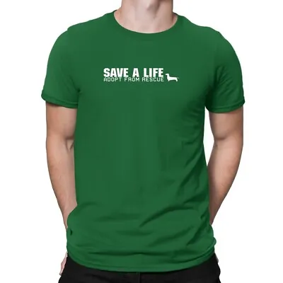 Save A Life Adopt From Rescue - Dachshund T-Shirt • $22.99