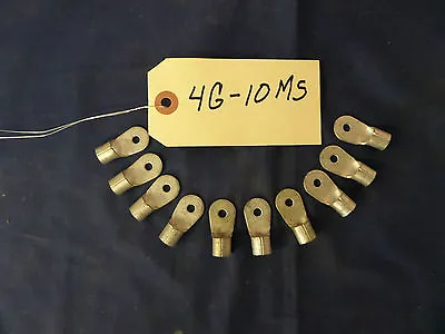 10) 4 Gauge Battery / Welding / Electrical Cable Tinned Copper Lugs 10 MS  • $10.95