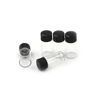 5Pcs 3ml Small Cute Glass Vials Bottles Clear Containers With Screw Cap*hf • $3.94
