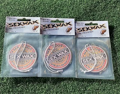 Sexwax Air Freshener Mr. Zogs Coconut Scent 3 Pack Surf Wax Air Freshener • £14.14