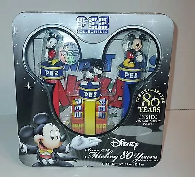 Mickey Mouse Pez Dispenser Set Celebrates 80 Years Disney Limited Edition 2007 • $24.99