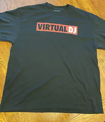 Virtual DJ Music Production Software Vintage Retro Graphic Tee Shirt Sz XL • $38.11