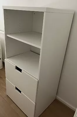 IKEA Stuva Kids Childrens 2 Draws And Shelves White • £25