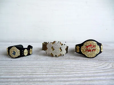 The Million Dollar Man Belt And 2 Other Championship Belts WWE Figure Accessory • $15
