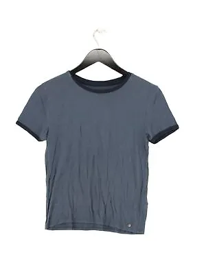 Abercrombie & Fitch Women's T-Shirt XS Blue Viscose With Elastane Basic • £12.90