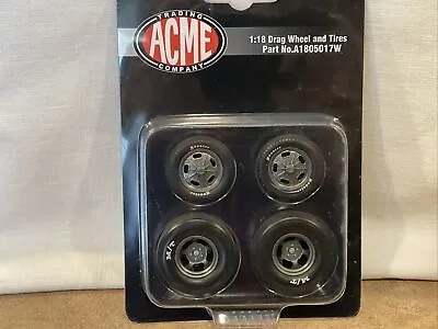 1/18 Acme   MAGNESIUM  Drag Wheels And Tire Set  # A1805017W • $24.95