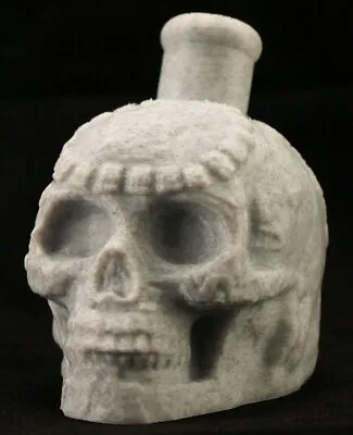 Mayan / Aztec Death Whistle Skull Marble White PLA *** MADE IN USA *** • $4.99