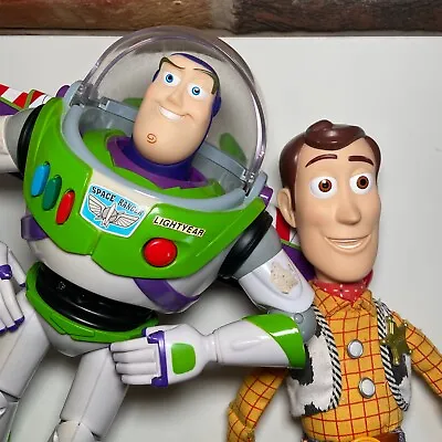 Toy Story Interactive Buddies Talking Buzz & Woody | Thinkway Toys 100+ Phrases • £29.99