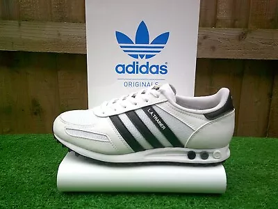 VINTAGE Adidas LA TRAINER 80 S Casuals UK9.5 RARE LEATHER COLOURWAY RUNNERS 2020 • £85