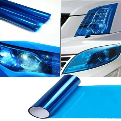 Dark Blue Car Headlight Fog Light Tint Film Wrap Sticker Protector Accessories • $7.99