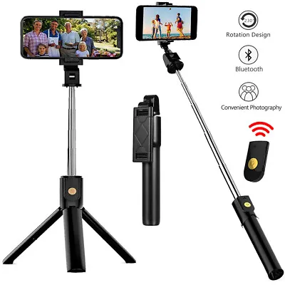 Remote Selfie Stick Tripod Phone Desktop Stand Desk Holder For IPhone/Samsung US • $7.78