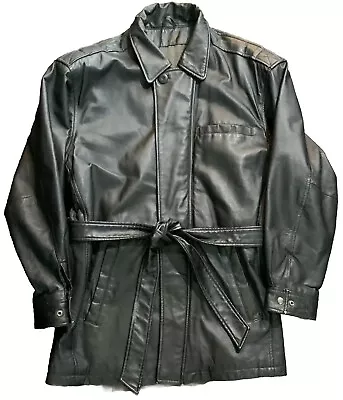 Vtg Wilsons Full Zip Blanket Lined Genuine Leather Motorcycle Jacket Mens Medium • $63.95