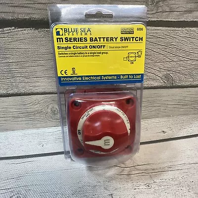 Blue Sea 6006 M-Series Battery Switch Single Circuit On/Off Marine Boat • $26.52