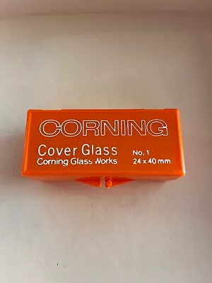 Corning Cover Glass No.1 24x40mm Cover Slip For Microscope Slide Orange Box • $25