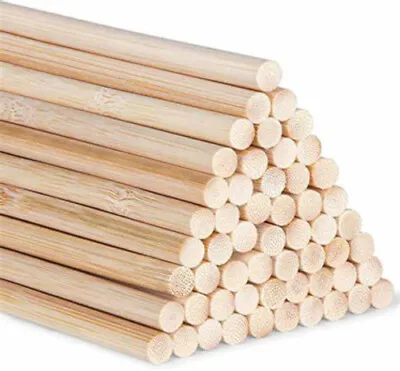 8MM BIRCH WOODEN DOWLING (sold In Lots Of 5 Or 10 )  CRAFTS  STICKS  RODS • £9.99