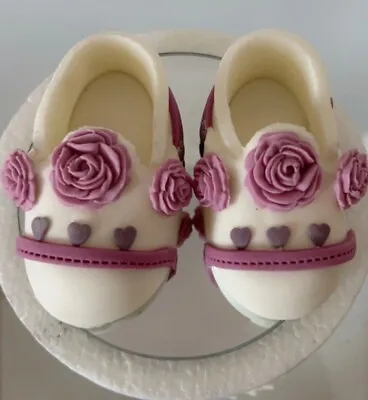 Fondant Baby Shoe Cake Topper • £12