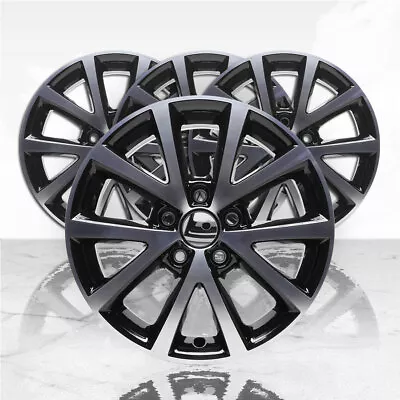 16  Mach'd W/Black Pockets Rim By JTE Wheels For 10-16 Volkswagen Jetta (16x6.5) • $636.21