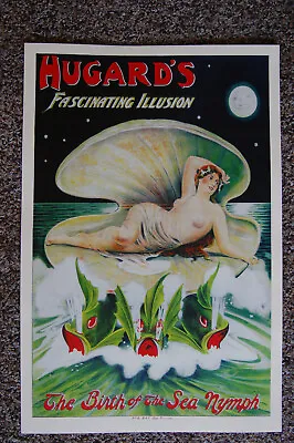 Hugard Magician Poster #1 1920 The Birth Of The Sea Nymph • $7