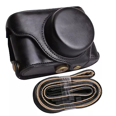 PU Leather Camera Case Bag For Fujifilm X100 Fuji X100F X100 X100S X100T W/Strap • $26.25