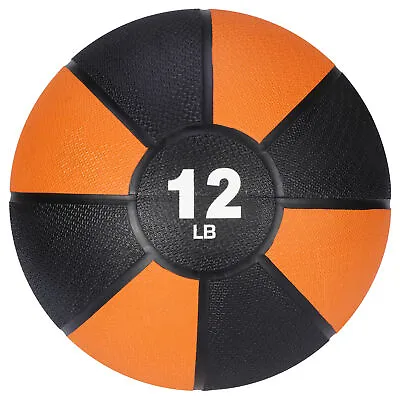 Portable Medicine Ball Build Muscle Keep Fit Training Body Exercise 12lb • $27.58