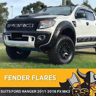  Jungle Flares Fit Ford Ranger Px Mk1 2011-2015 Fender Black Guards 4pc • $239