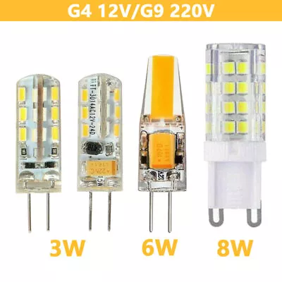 G4 G9 LED Bulb 3W 6W 8W Halogen 2835 SMD COB Corn Light Lamp Bead DC 12V/AC 220V • $5.16