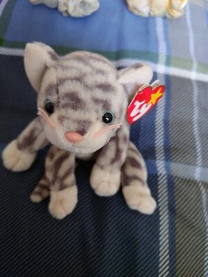 £0.99 • Buy Ty Beanie Babies Silver The Cat P.e. Pellets