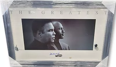 Muhammad Ali Signed Autograph Framed Poster The Greatest W/ Michael Jordan JSA • $1999.99