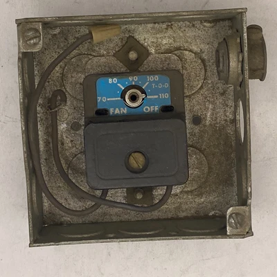 $14.50 • Buy Manually Adjustable Thermostat For Power Vent FAN/ OFF