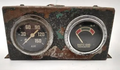 Vintage Air Pressure Mechanical 150 PSI Truck Air Brake Battery Charge Gauges • $75.95