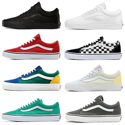 Vans OLD SKOOL Unisex Canvas Sneakers Mens & Womens Skateboard Shoes • $39.99