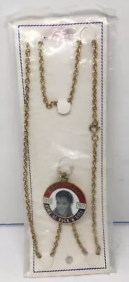 1977 Elvis Presley King Of Rock N Roll Pendant & Necklace NOS • $34.99