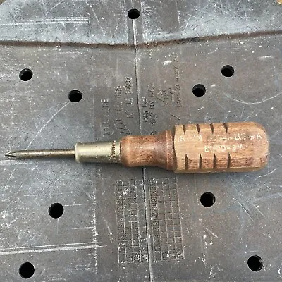 Vintage IRWIN 8000-3” Screwdriver Phillips Head Wooden Handle Old Tool USA • $20