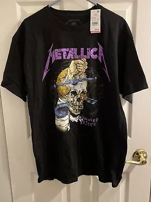 Metallica T-Shirt Damaged Justice Sm/Md Black • $15