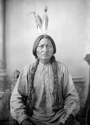 £4.89 • Buy Sitting Bull Native American Indian Lakota 1883 Print Poster Wall Picture A4 +