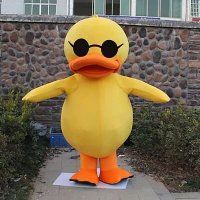 Little Yellow Duck Mascot Costume Cartoon Doll Anime Movie Animal Role Play Carn • $101.27