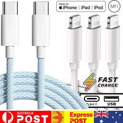 Type C USB Lightning Charging Fast IPhone Charger Cable Apple 14 15 Pro Max IPad • $4.99