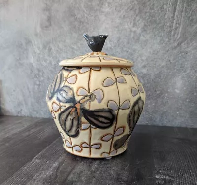 Colleen Riley Ceramic Vase With Lid • $50