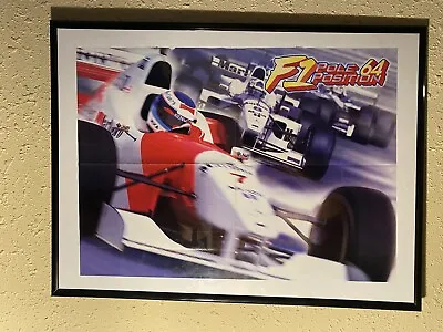 F1 Pole Position 64 EGM Poster 1997. N 64 Frame Not Included!!!!!!! • $24.99