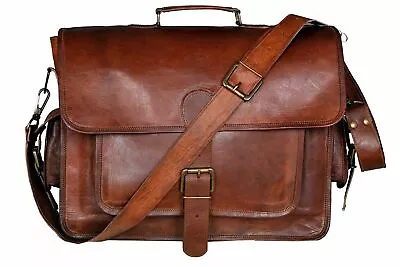 Messenger Bag Laptop Bag Messenger Bag Oiled Leather • $104.45