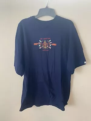 San Sebastián Donostia Mens T-Shirt Blue Ferrys XL Anchor Cruise Algodon Cotton • $9.95