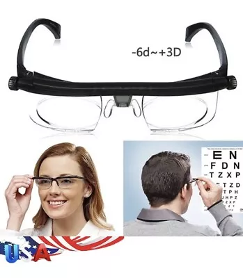 Vision Focus Adjustable Reading Glasses Myopia Eye Glasses Variable Lens Magnify • $8.21