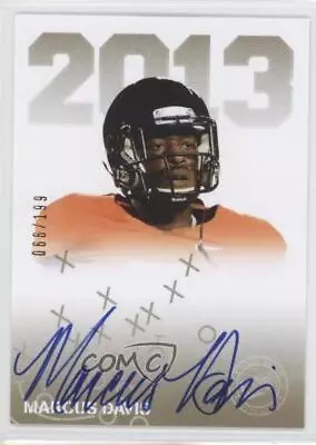 2013 Press Pass Signings Gold /199 Marcus Davis #PPS-MD Rookie Auto RC • $3.12