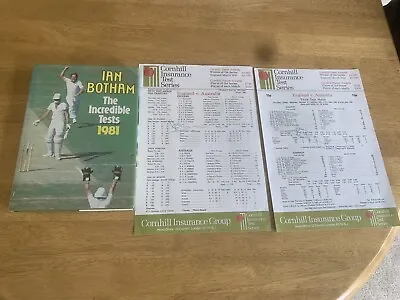 £70 • Buy Ian Botham Book And Score Cards