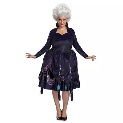 Womens DELUXE Little Mermaid Live Action Movie 23 Ursula Dress Halloween Costume • $31.52