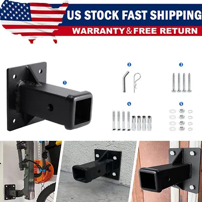 Bolt-On Trailer Hitch Receiver Tube 2  Receiver Hitch Wall Mounted Lawn Supply • $31.50